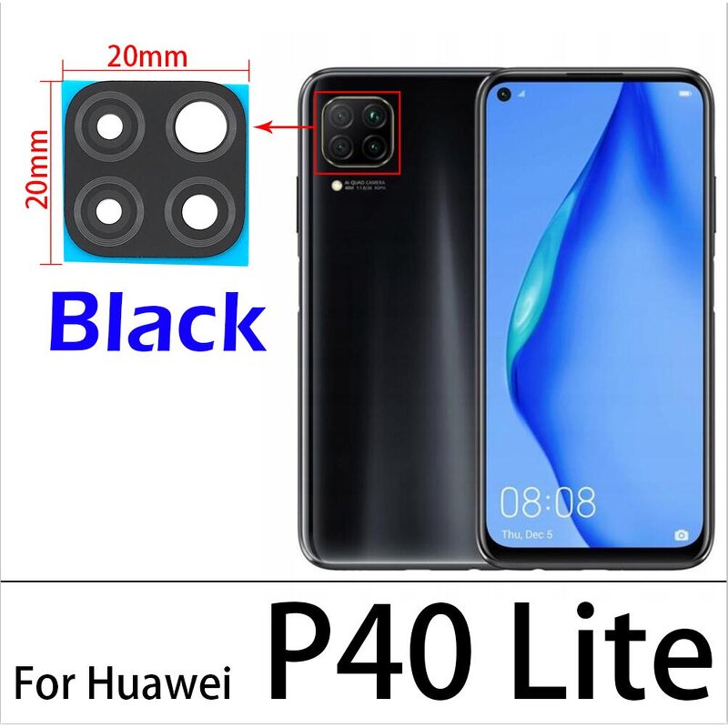Mobile Back Camera Lens Glass Manufacturer - For Huawei P70 P60 P50 P40 P30 P20 Lite Pro Plus Rear Back Camera Glass
