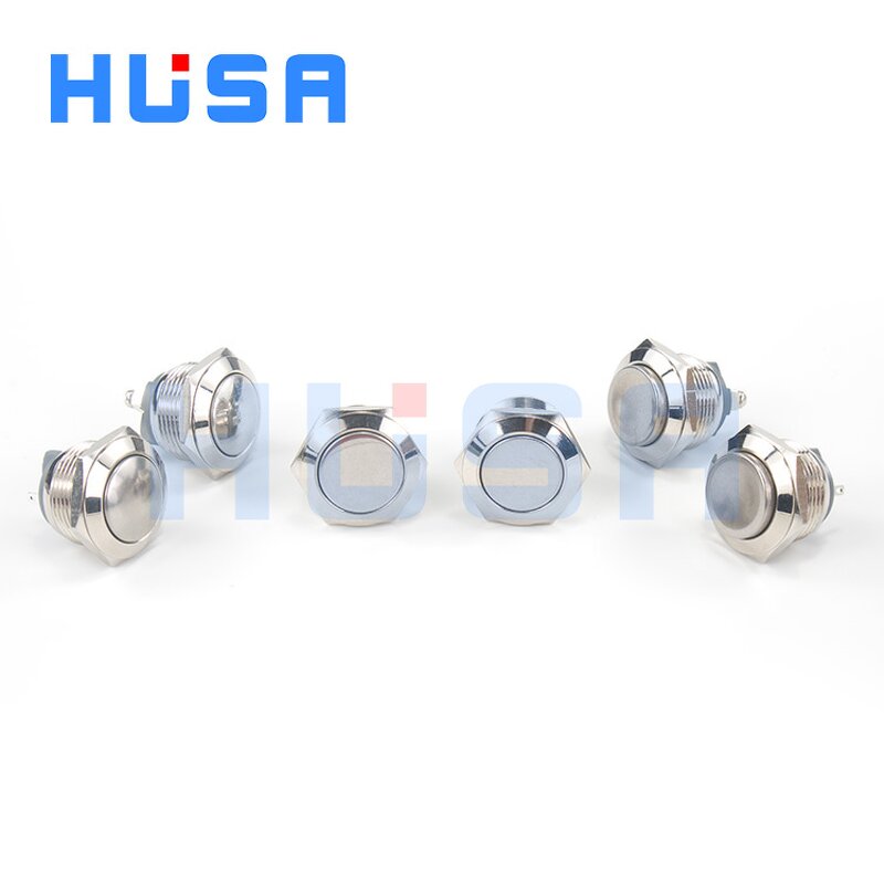 Push Button Switches Factory - OEM/ODM Custom 19mm 1NO Momentary IP65 Waterproof Metal Industry Control Switch