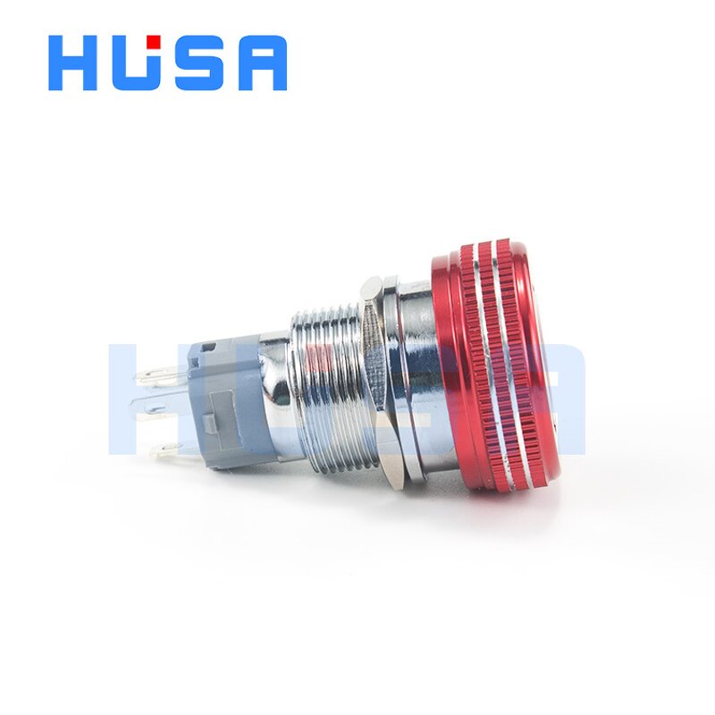 Nickel Plated Brass Push Button Switch Manufacturer - OEM/ODM Custom High Quality IP65 Waterproof Nickel Plated Brass LED Stop