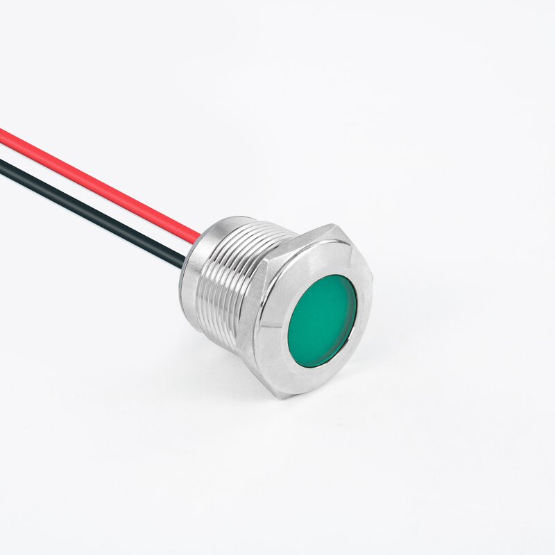 Panel Mounted LED Indicator Factory - OEM/ODM Custom Best Seller 2025 19mm Panel Mounted RGB Metal Indicator Light 220V 6-24V