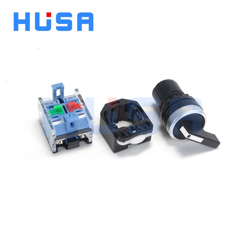 Rotary Selector Switch Manufacturer - OEM/ODM Custom LA38 Switch 22mm 2 or 3 Gear Self-locking Rotary Selector Stainless Steel