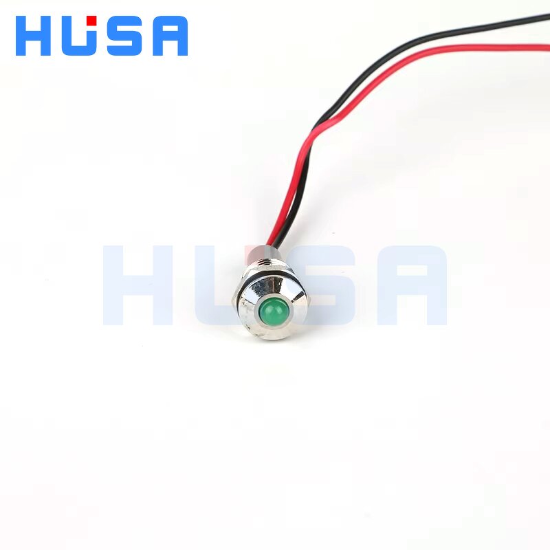 Waterproof Panel LED Indicator Light Factory - OEM/ODM Custom High Quality 24V Waterproof Green Panel LED Indicator Light 10mm