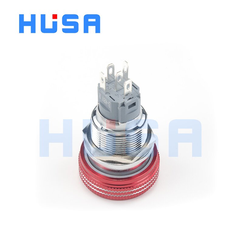 Nickel Plated Brass Push Button Switch Manufacturer - OEM/ODM Custom High Quality IP65 Waterproof Nickel Plated Brass LED Stop
