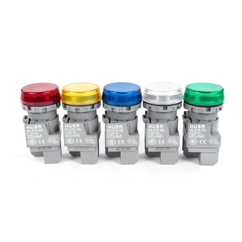 Plastic Indicator Lamp Manufacturer - OEM/ODM Custom LED Power Indicator Lamp LAY6F-22DS 12-220V Plastic Indicator Lamp Colors