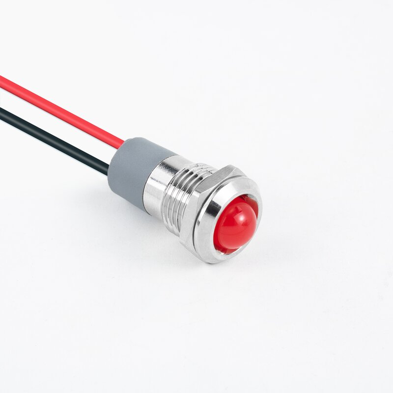Metal Mini LED Indicator Lamp Factory - OEM/ODM Custom Quality Metal Mini LED Indicator Lamp 220V 380V Waterproof 12MM Mounting
