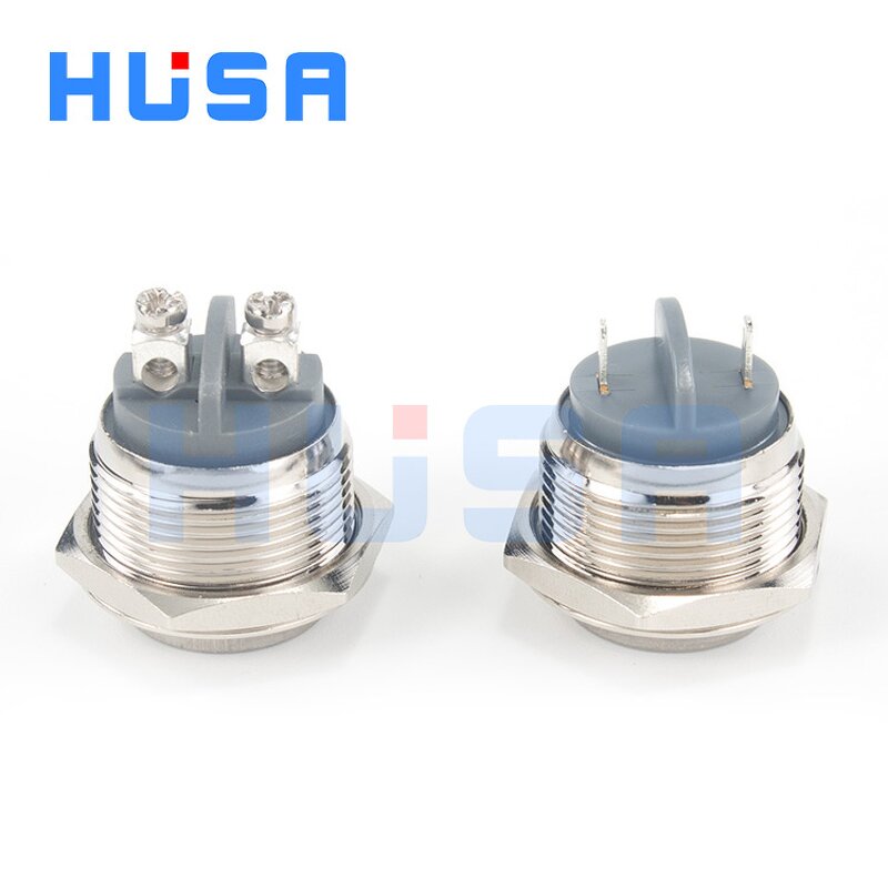 Push Button Switches Factory - OEM/ODM Custom 19mm 1NO Momentary IP65 Waterproof Metal Industry Control Switch
