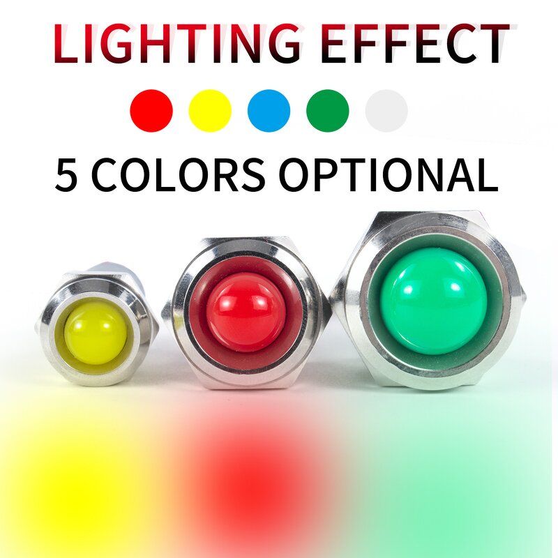 Metal Signal Lamp Manufacturer - OEM/ODM Custom CE Certified 16mm Metal Signal Lamp LED Indicator for Industrial Machinery