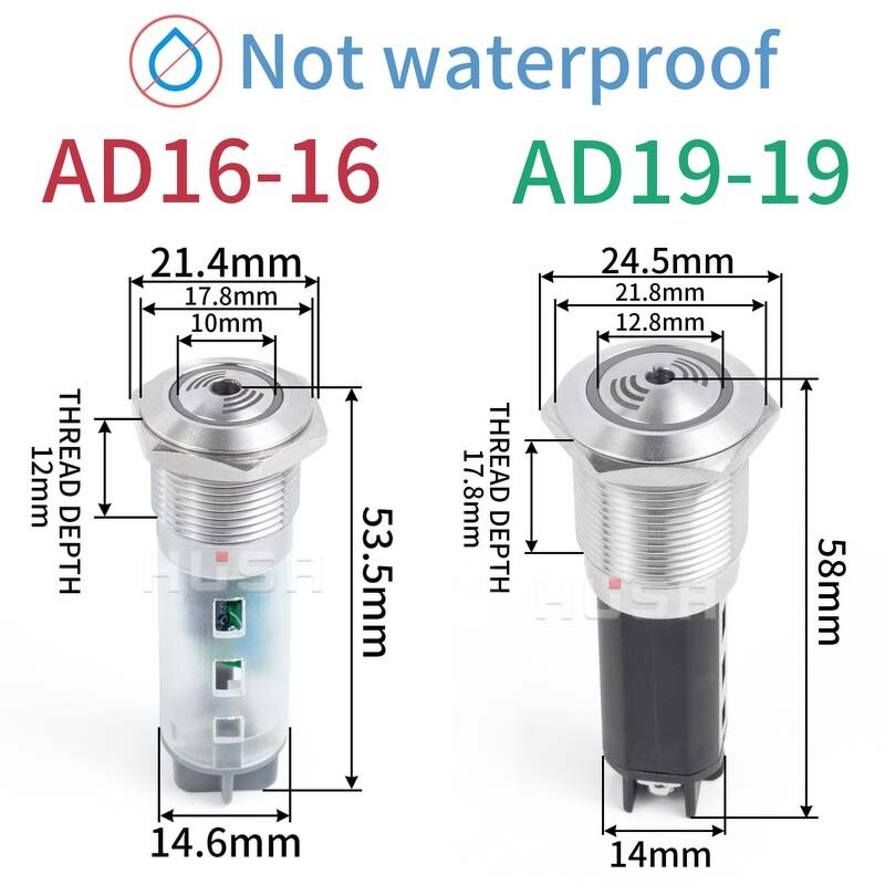 Panel Mount Flash LED Alarm Indicator Light Factory - OEM/ODM Custom 12V Panel Mount Flash LED Alarm Indicator Light 16-22mm