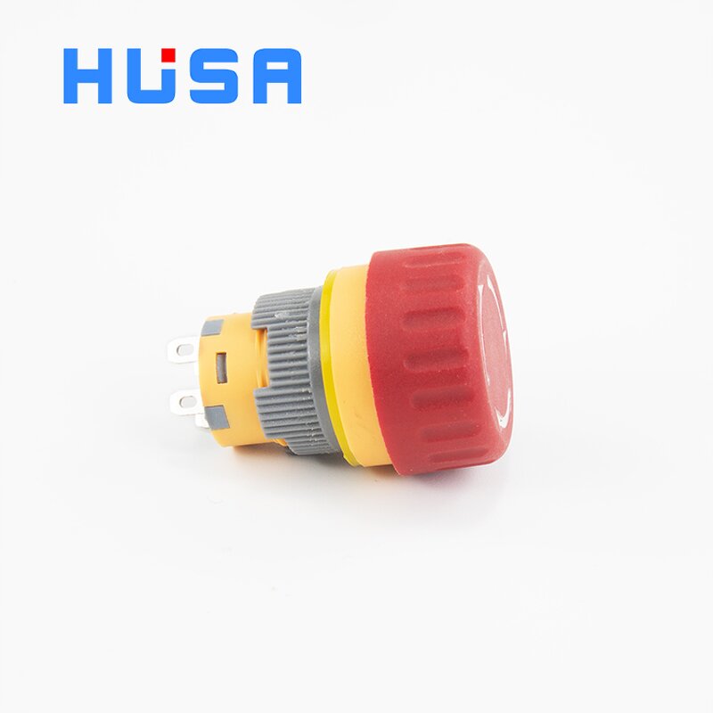 Emergency Stop Push Button Switches Manufacturer - OEM/ODM Custom E-stop Button Switch Factory 16MM 1NO1NC 250V Self-locking