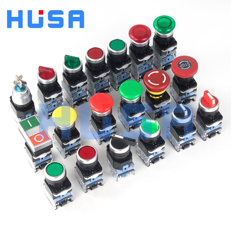Industrial Plastic Push Button Switches Manufacturer - OEM/ODM Custom LA38 Industrial Plastic Push Button Switches 22mm Self-locking