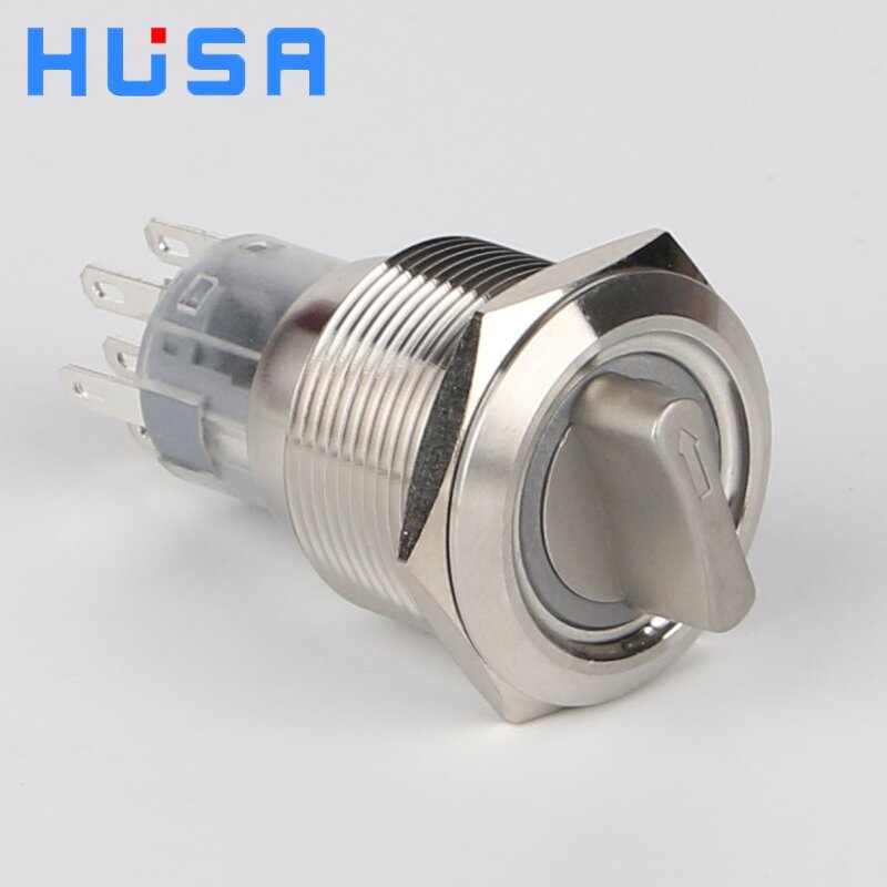 Metal Rotary Selector Switch Manufacturer - OEM/ODM Custom 22mm Metal Rotary Selector Switch 2 or 3 Position Stainless Steel