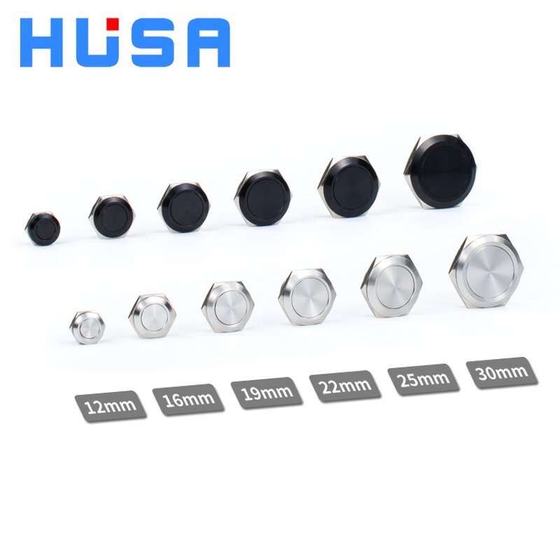 Short Thin Push Button Switch Factory - OEM/ODM Custom 30mm Short Stroke Mini IP65 Waterproof Momentary Push Button Switch