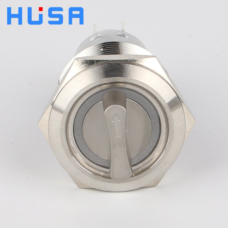 Metal Selector Switch Button Factory - OEM/ODM Custom Wholesale 22mm Metal Selector Switch Button 3 Position Latching Momentary