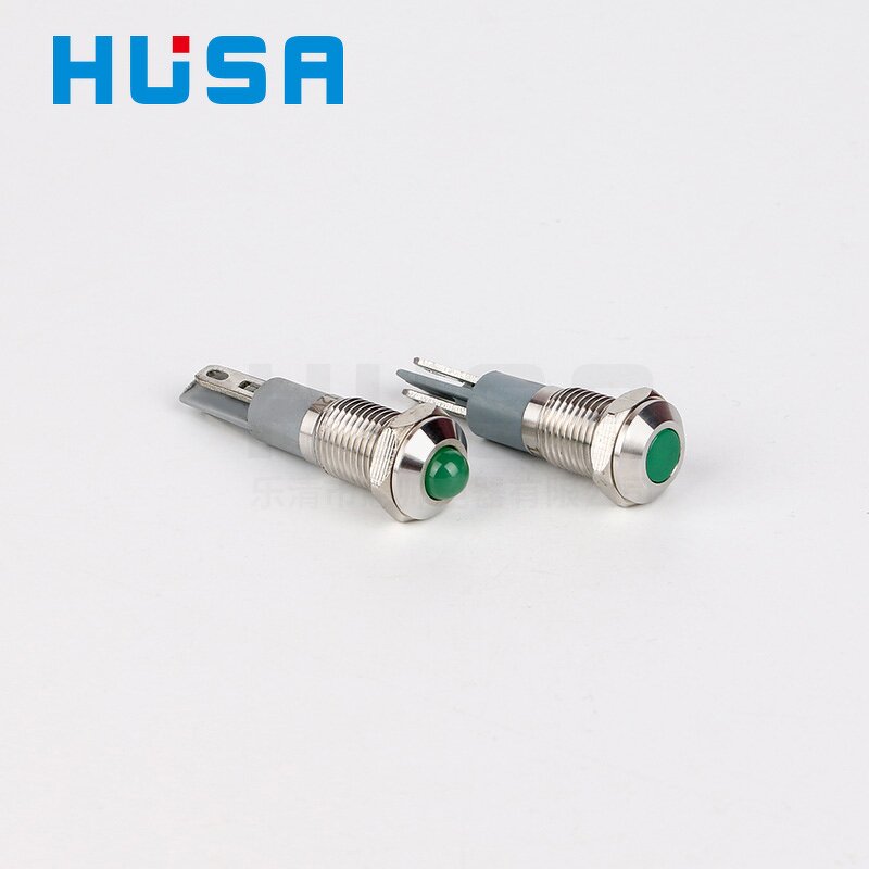 Waterproof Panel LED Indicator Light Factory - OEM/ODM Custom High Quality 24V Waterproof Green Panel LED Indicator Light 10mm