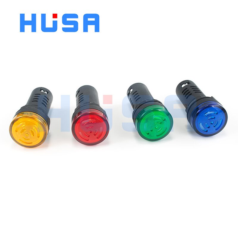 Industrial Alarm Buzzer Manufacturer - OEM/ODM Custom 22mm Industrial 24v Alarm Buzzer DC AC High Sound Piezo Audio Indicator