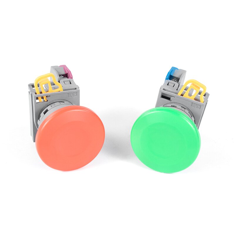 Push Button Switch Manufacturer - OEM/ODM Custom Push Button Switch Self-Reset Self-lock Mushroom Head 22mm Plastic LAY6