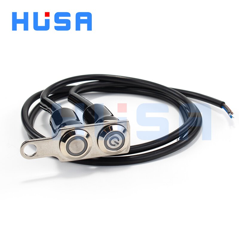 Motorcycle Light Switch Manufacturer - OEM/ODM Custom Heavy Duty Motorcycle Light Switch Aluminum Alloy Push Button 16mm 19mm