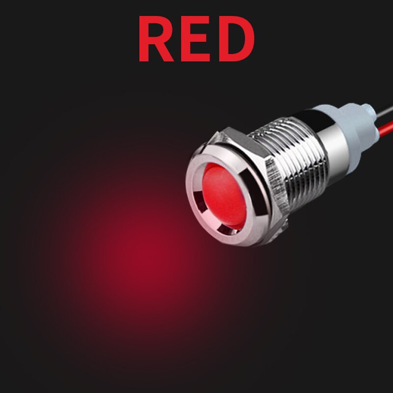 Metal Mini LED Indicator Lamp Factory - OEM/ODM Custom Quality Metal Mini LED Indicator Lamp 220V 380V Waterproof 12MM Mounting