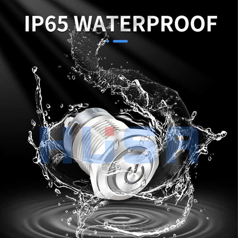 Anti Vandal Switch Factory - OEM/ODM Custom 16 19 22MM Metal Anti Vandal Switch IP65 Waterproof with Illuminated