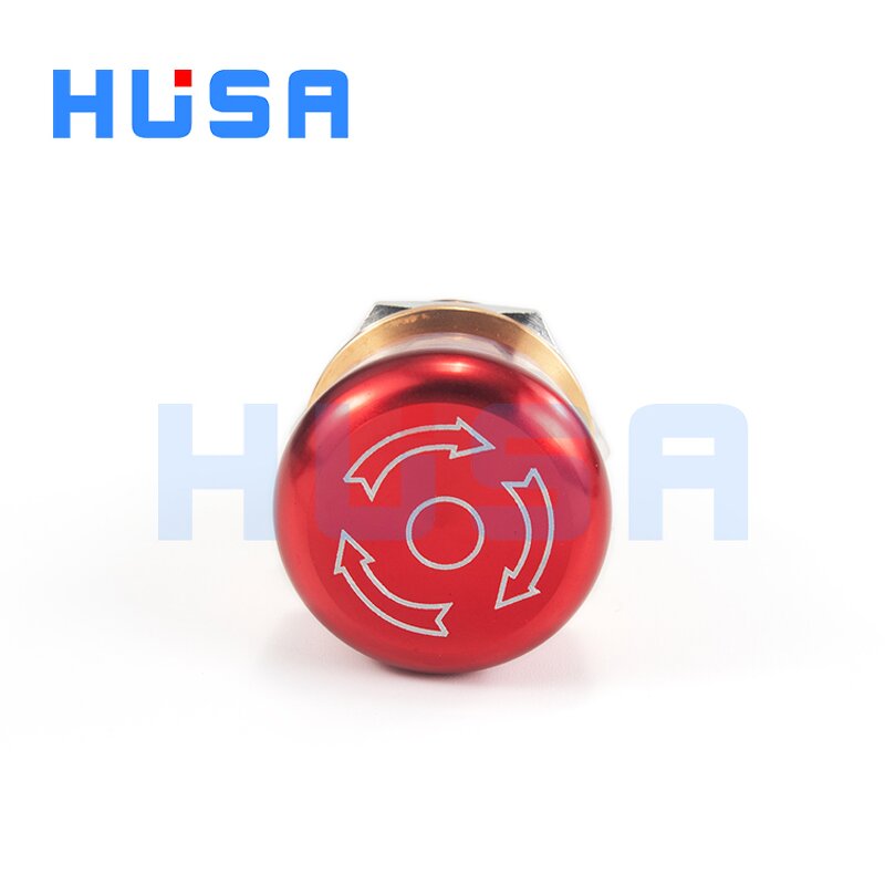 Brass Emergency Switch Button Factory - OEM/ODM Custom Hot Selling 22mm Brass Emergency Switch Button Waterproof IP67 Gold