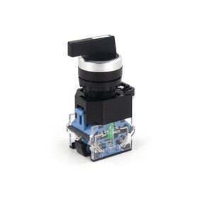 Rotary Selector Switch Manufacturer - OEM/ODM Custom LA38 Switch 22mm 2 or 3 Gear Self-locking Rotary Selector Stainless Steel