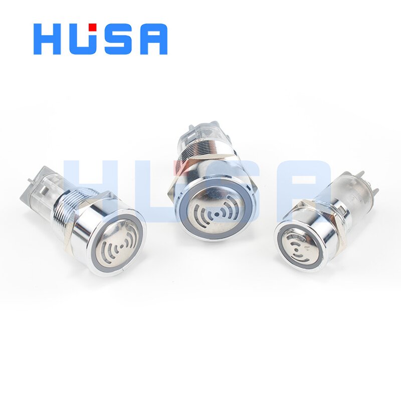 Industrial LED Audio Optical Buzzer Manufacturer - OEM/ODM Custom 22mm Industrial LED Audio Optical Buzzer 12v IP65 Waterproof