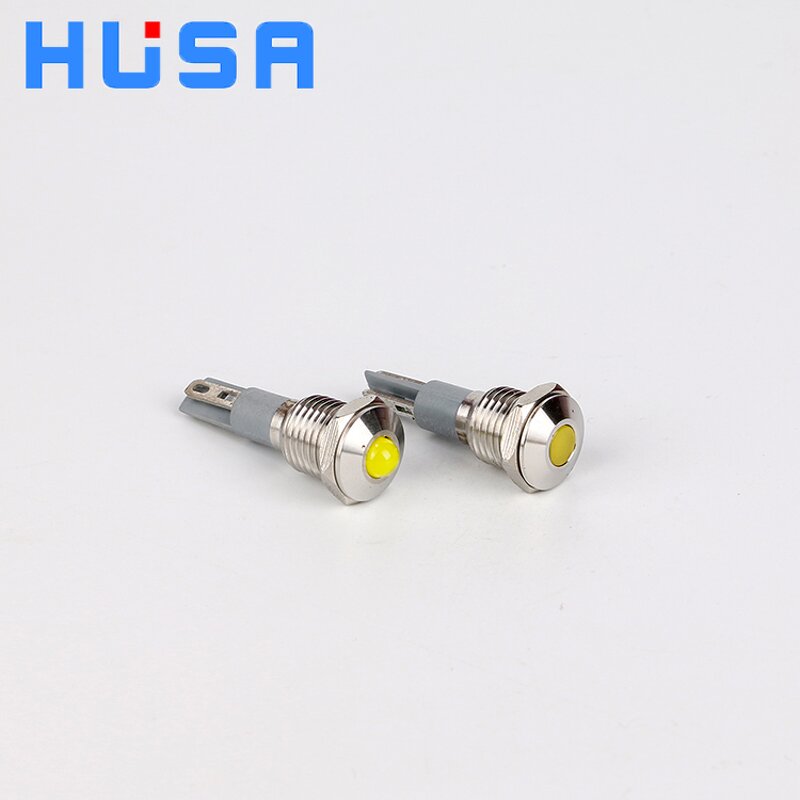 Metal Indicator Lights Manufacturer - OEM/ODM Custom Waterproof IP65 10mm Metal Indicator Lights Signal Lamp Pilot Light 3-220V