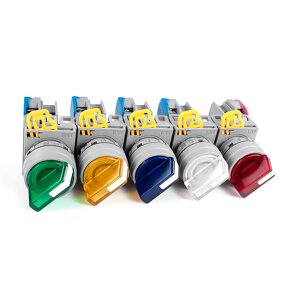 LAY6 LED Button Switch Manufacturer - OEM/ODM Custom LAY6 LED Button Switch Self Reset Knob Head 22mm Start DIY 1NO1NC