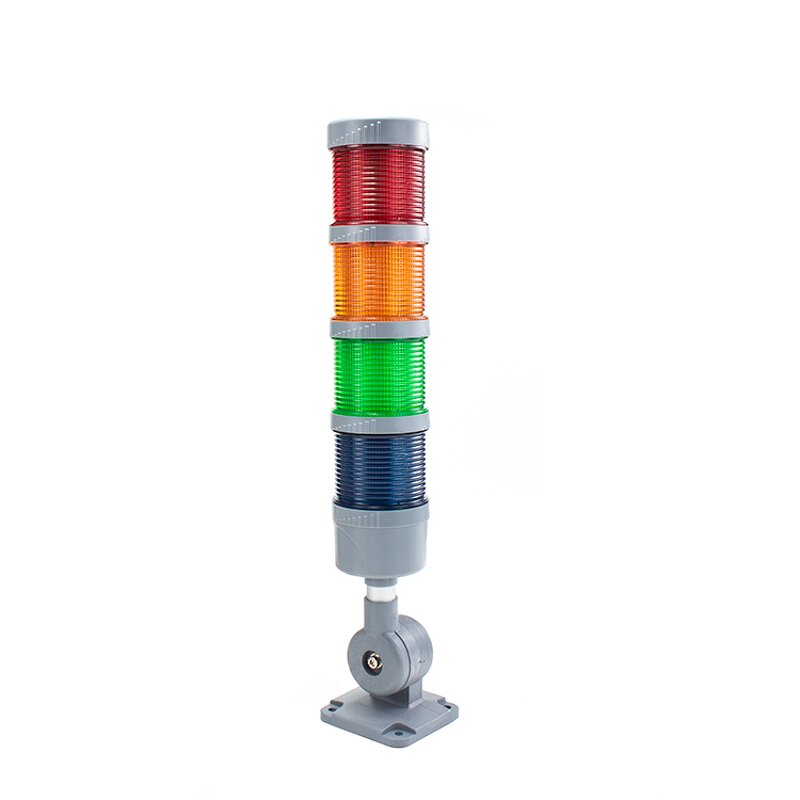 Signal Tower Lamp Factory - OEM/ODM Custom High Quality 24V Multi-color Signal Tower Lamp LED Flashing Alarm with Buzzer