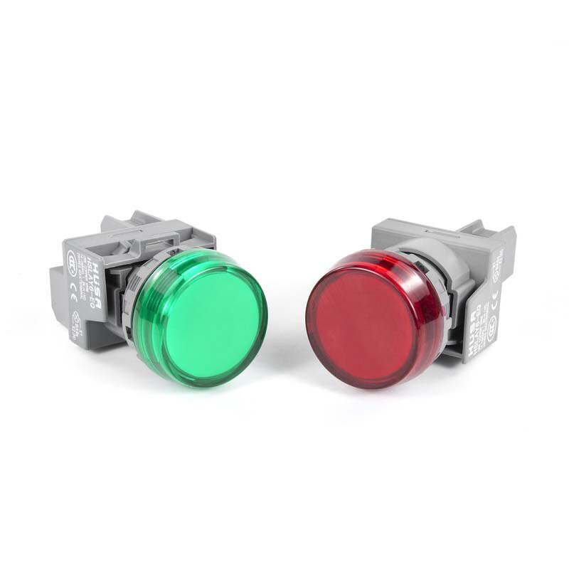 Plastic Indicator Lamp Manufacturer - OEM/ODM Custom LED Power Indicator Lamp LAY6F-22DS 12-220V Plastic Indicator Lamp Colors