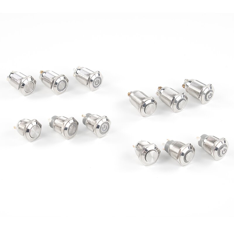 Push Button Switch Manufacturer - OEM/ODM Custom 16mm High Head Waterproof Metal Switches LED Self-Lock