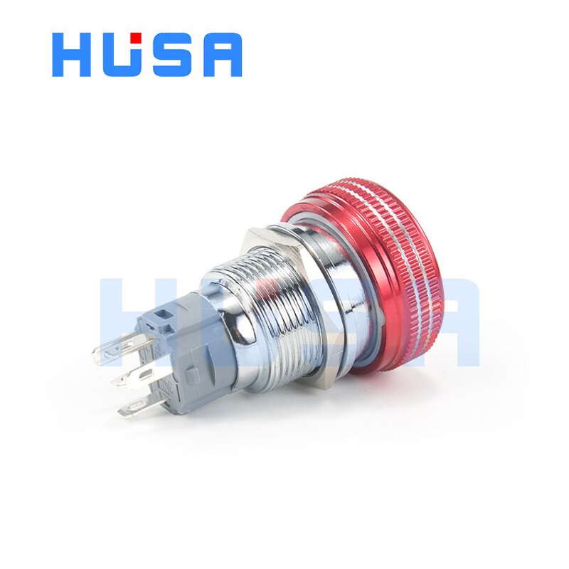 Nickel Plated Brass Push Button Switch Manufacturer - OEM/ODM Custom High Quality IP65 Waterproof Nickel Plated Brass LED Stop