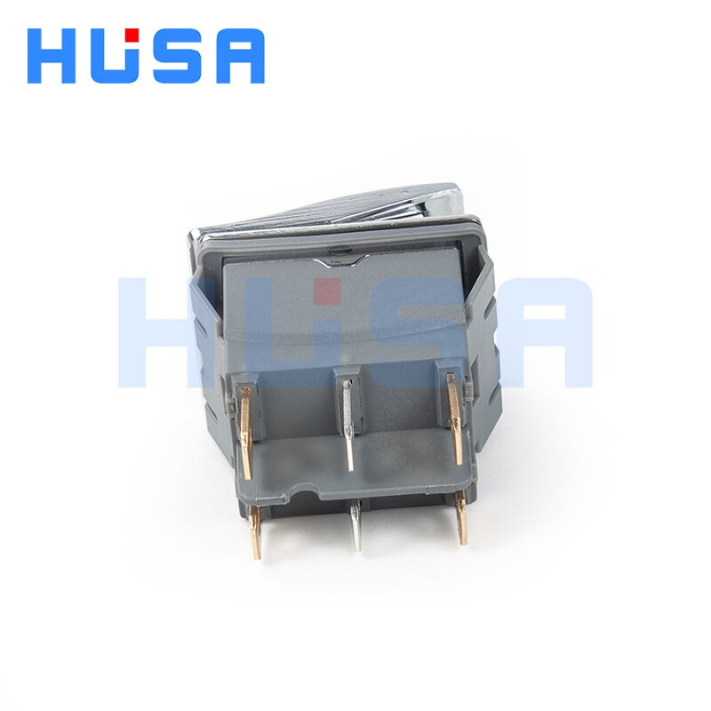 Waterproof Rocker Switch Manufacturer - OEM/ODM Custom HSRS2822 20A 250V AC DPDT Waterproof Rocker Switch Stainless Steel LED