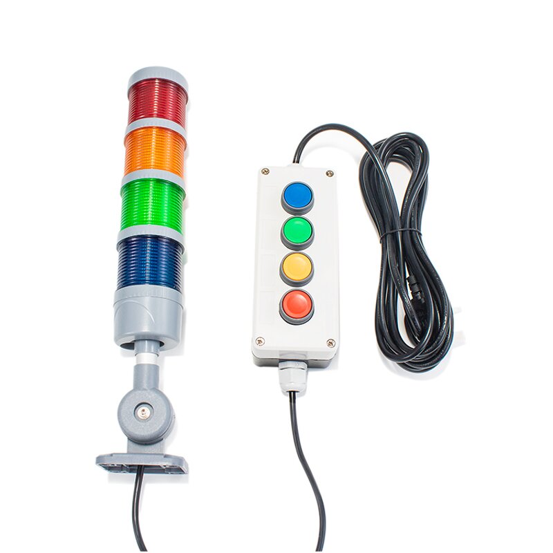 Signal Tower Lamp Factory - OEM/ODM Custom High Quality 24V Multi-color Signal Tower Lamp LED Flashing Alarm with Buzzer