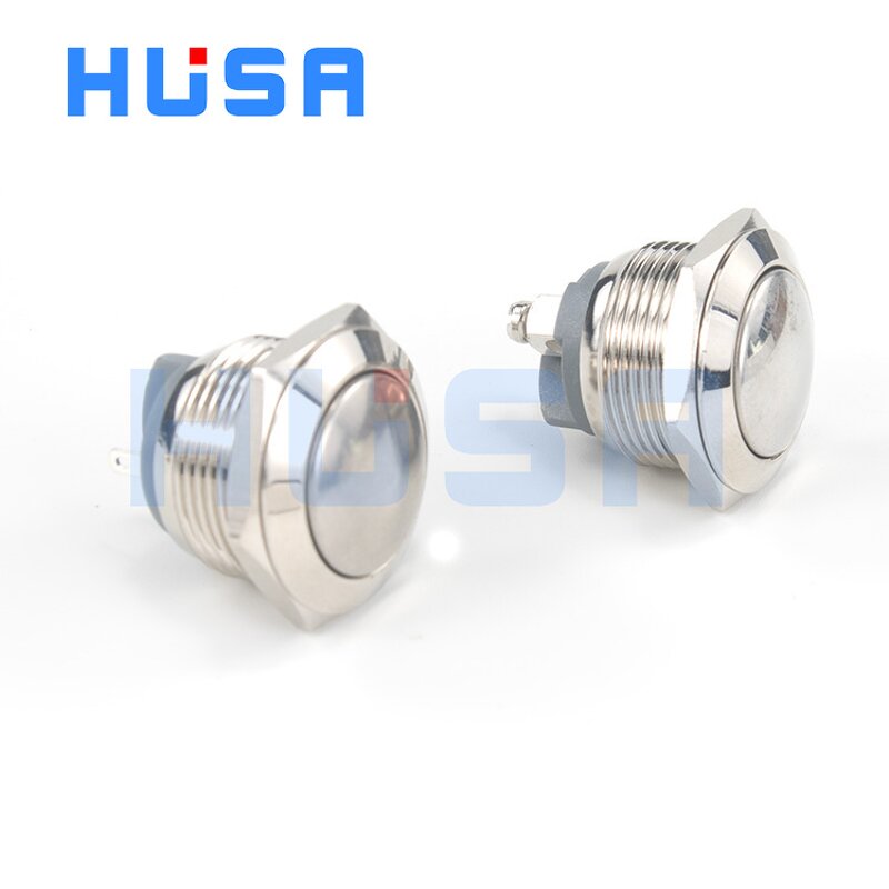 Push Button Switches Factory - OEM/ODM Custom 19mm 1NO Momentary IP65 Waterproof Metal Industry Control Switch