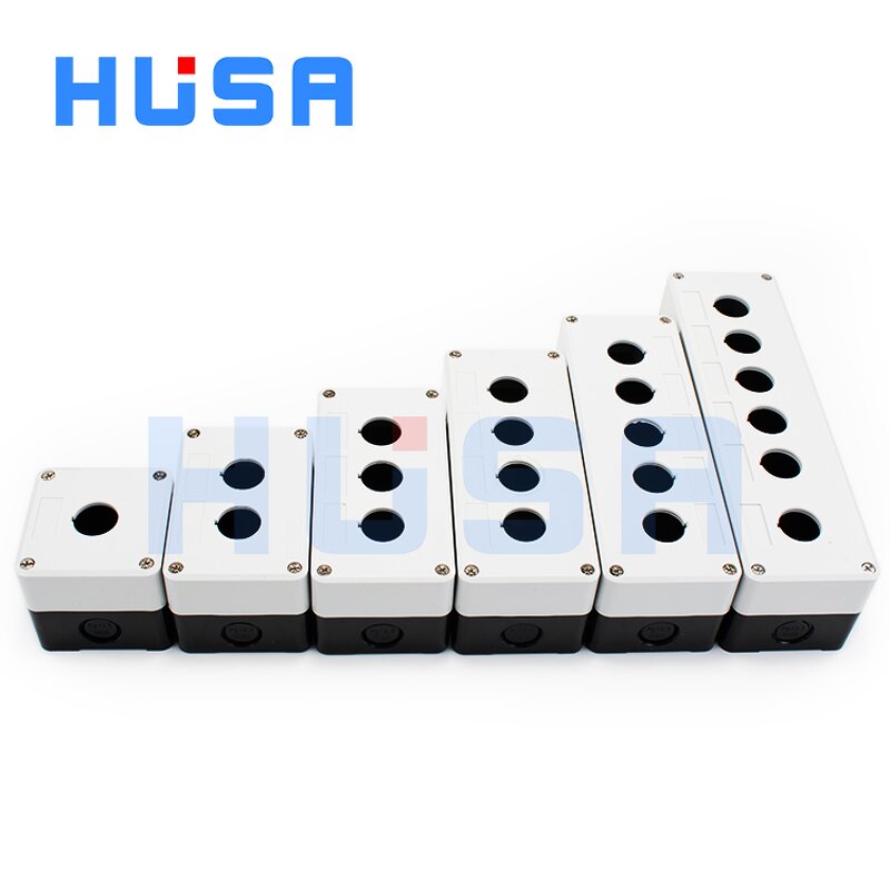 Electrical Junction Box Manufacturer - OEM/ODM Custom Outdoor Electrical Junction Box Waterproof Multi Hole PC Plastic Push Button