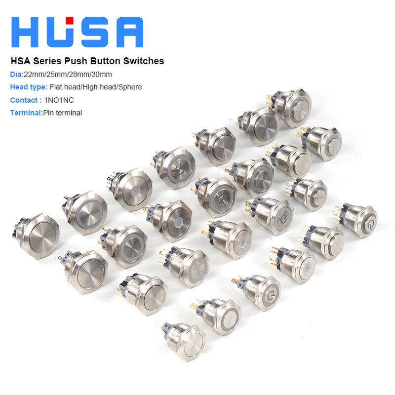 Push Button Switch Manufacturer - OEM/ODM Custom Factory 12-25mm Push Button Switch Self-Reset Self-Locking IP67 Waterproof