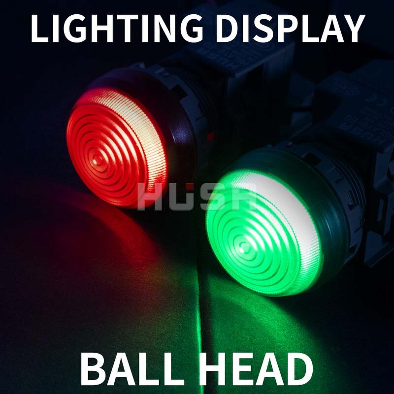 Power Distribution Cabinet Indicator Lamp Factory - OEM/ODM Custom LED Power Indicator Lamp LAY6F-22DS 12-220V Power Cabinet Lamp