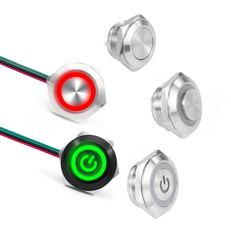 Short Thin Push Button Switch Factory - OEM/ODM Custom 30mm Short Stroke Mini IP65 Waterproof Momentary Push Button Switch