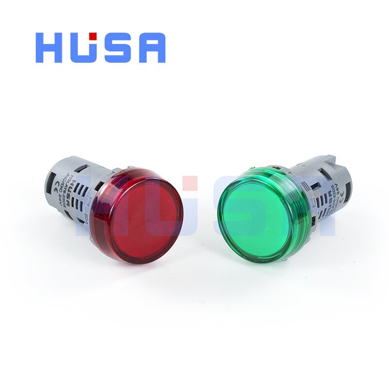 LED Power Indicator Lamp Factory - OEM/ODM Custom LED Power Indicator Lamp LAY6F-22DS 12-220V Plastic Signal Indicator Lights