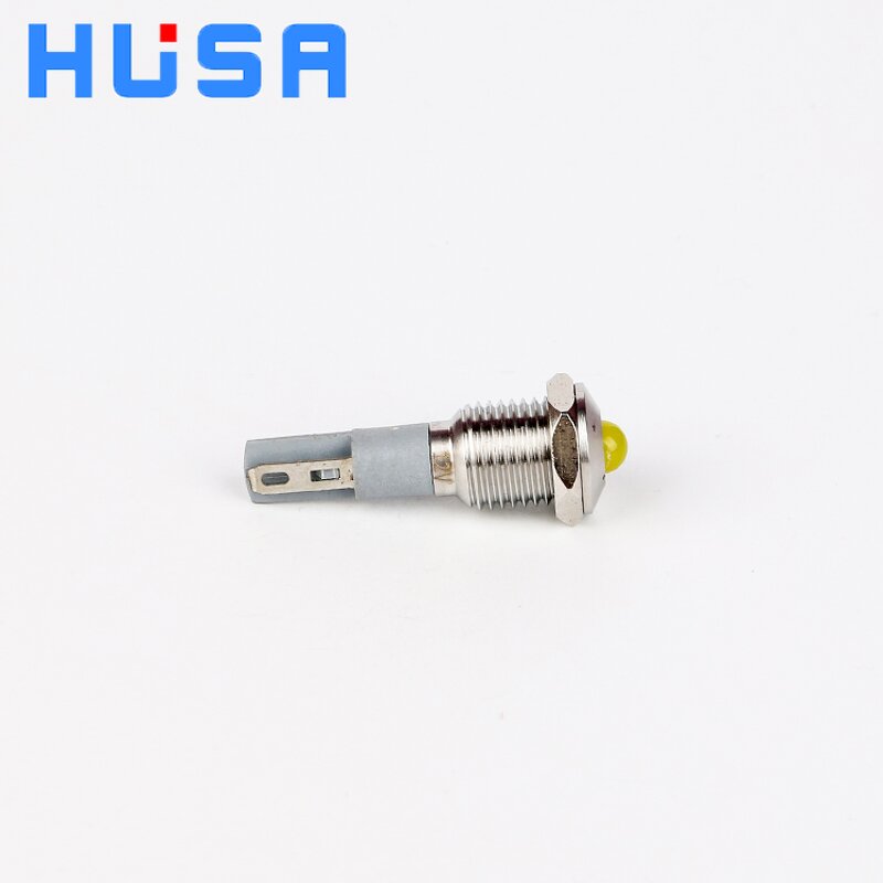 Metal Indicator Lights Manufacturer - OEM/ODM Custom Waterproof IP65 10mm Metal Indicator Lights Signal Lamp Pilot Light 3-220V