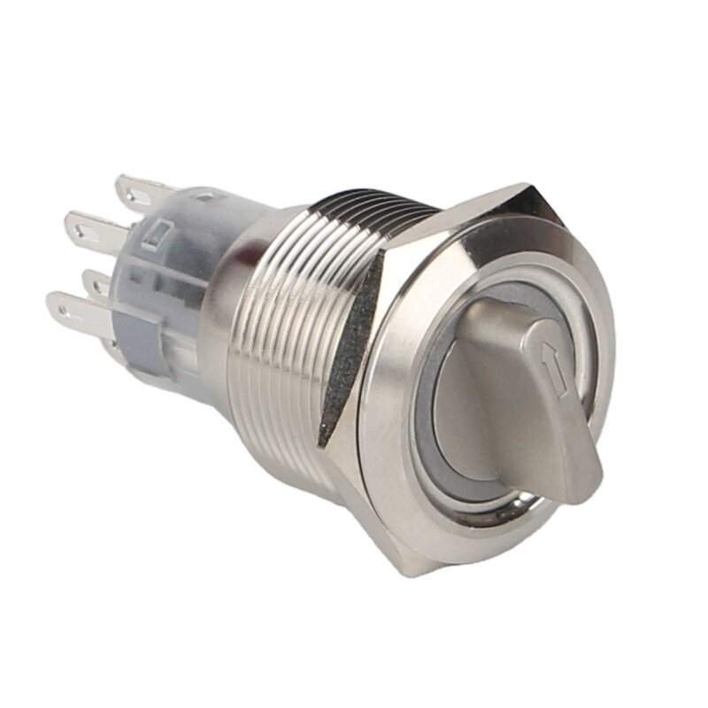 Metal Rotary Selector Switch Manufacturer - OEM/ODM Custom 22mm Metal Rotary Selector Switch 2 or 3 Position Stainless Steel