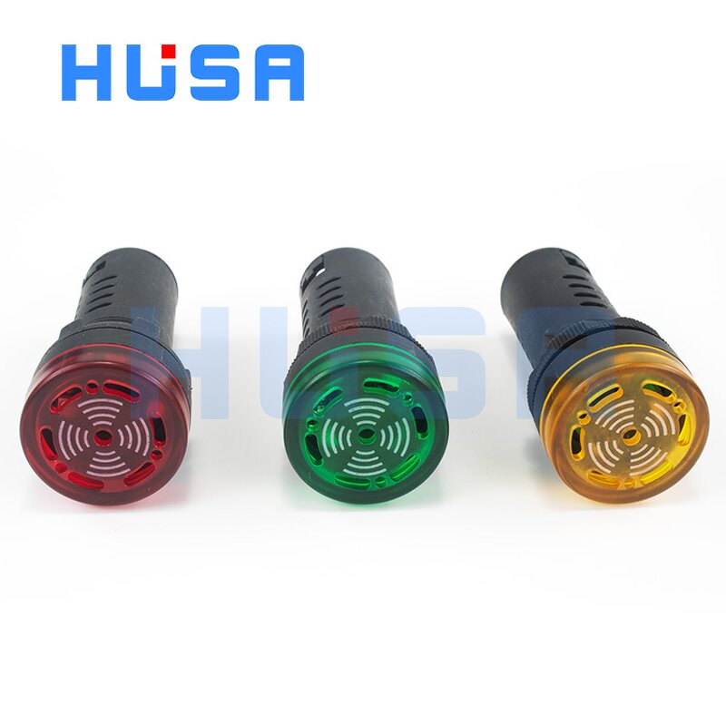 Industrial LED Audio Indicator Buzzer Factory - OEM/ODM Custom 22mm Industrial LED Audio Indicator Buzzer High Sound Piezo Metal