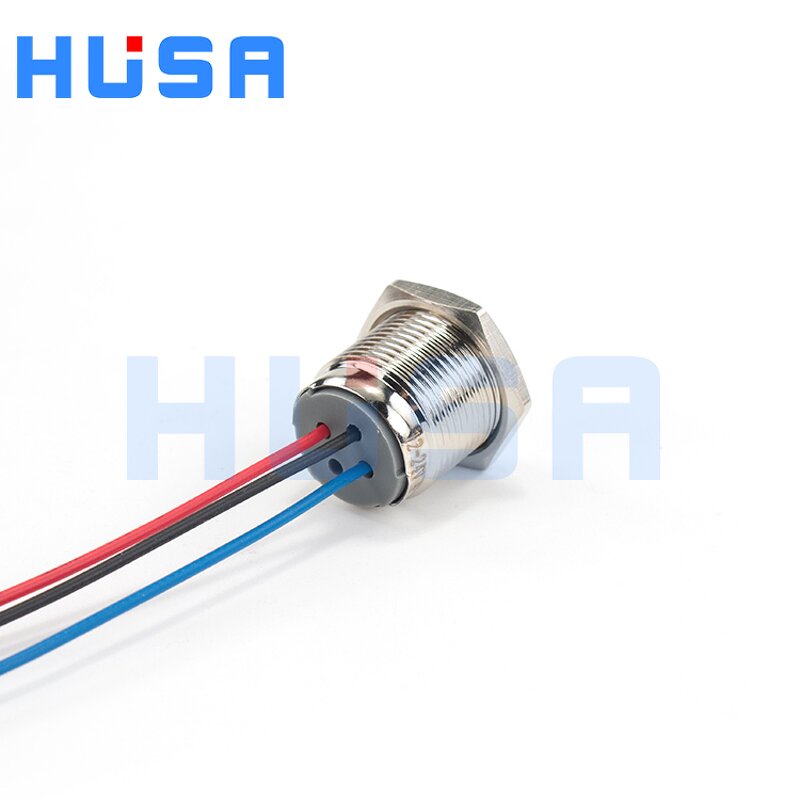 Bi-Color LED Indicator Signal Lamp Manufacturer - OEM/ODM Custom 16MM Bi-Color Tri-Color LED Indicator Signal Lamp Wire Waterproof
