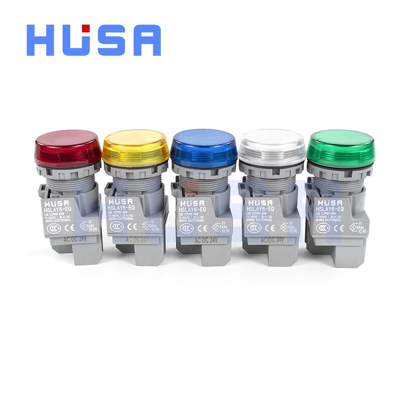 Waterproof IP65 Button Switches Factory - OEM/ODM Custom LAY6 Push Button Switch 22MM Warning Indicator 6-220V Waterproof IP65
