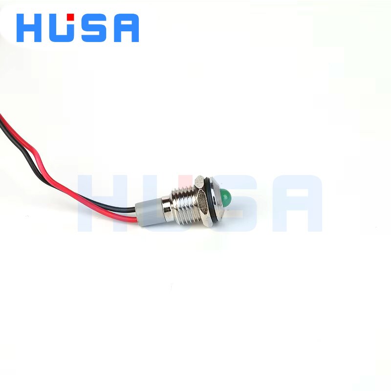 Waterproof Panel LED Indicator Light Factory - OEM/ODM Custom High Quality 24V Waterproof Green Panel LED Indicator Light 10mm