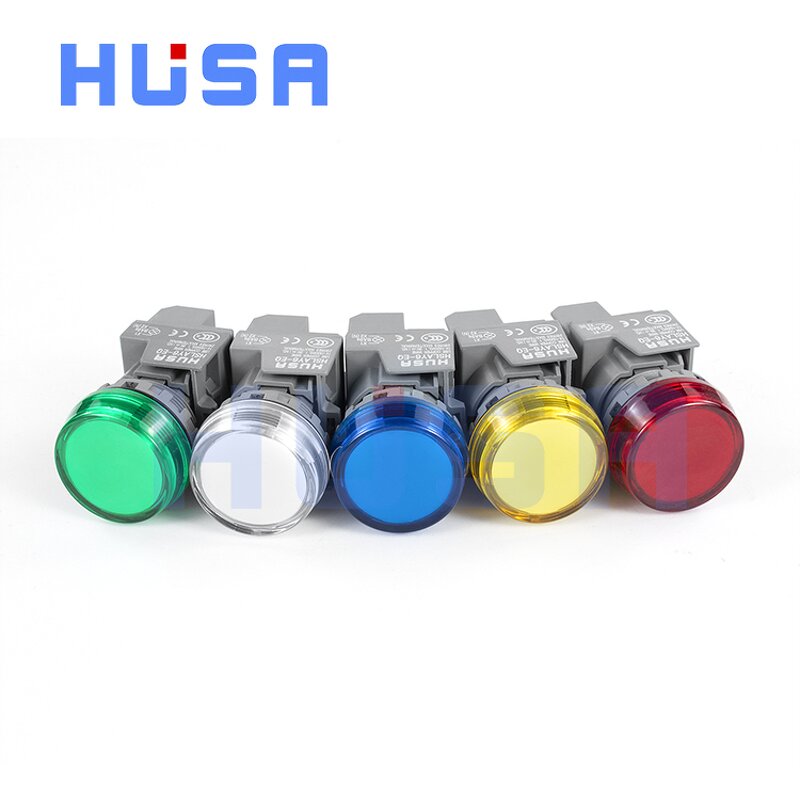 Waterproof IP65 Button Switches Factory - OEM/ODM Custom LAY6 Push Button Switch 22MM Warning Indicator 6-220V Waterproof IP65