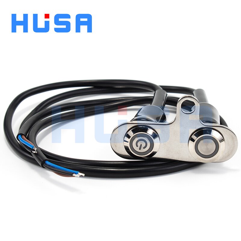 Motorcycle Light Switch Manufacturer - OEM/ODM Custom Heavy Duty Motorcycle Light Switch Aluminum Alloy Push Button 16mm 19mm