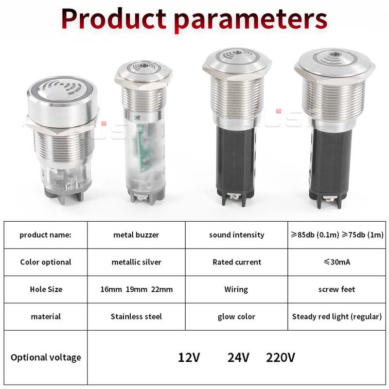 Panel Mount Flash LED Alarm Indicator Light Factory - OEM/ODM Custom 12V Panel Mount Flash LED Alarm Indicator Light 16-22mm