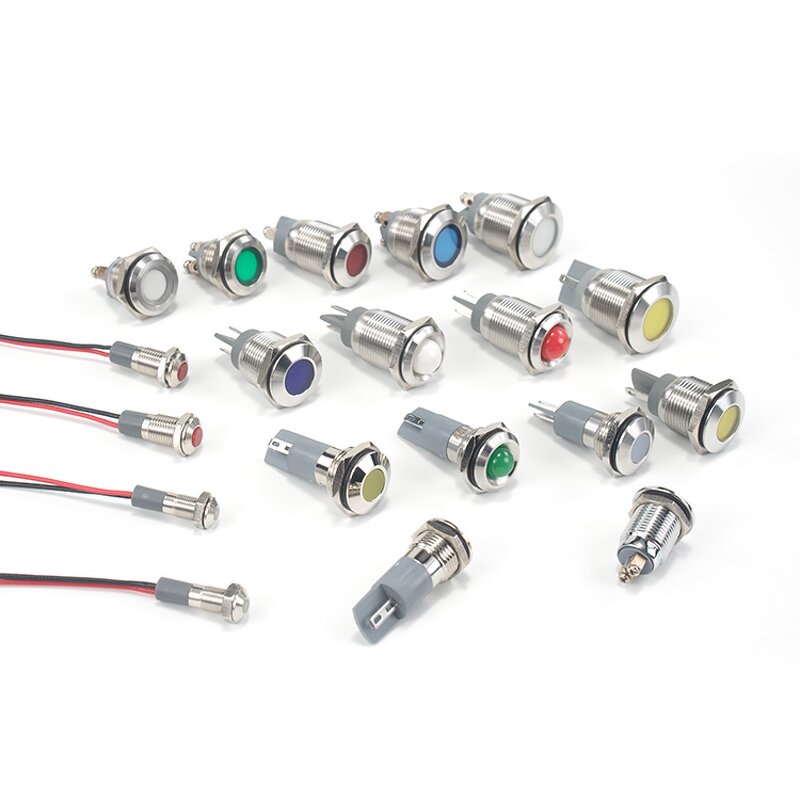 Metal Signal Lamp Manufacturer - OEM/ODM Custom CE Certified 16mm Metal Signal Lamp LED Indicator for Industrial Machinery